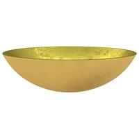 Wasbak 50x37x14 cm glas goudkleurig - thumbnail