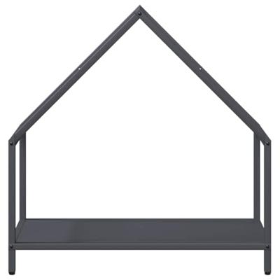 Brandhoutrek 60x25x60 cm koudgewalst staal antracietkleurig