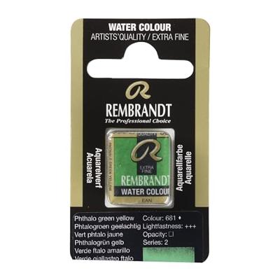 Rembrandt Aquarelverf Napje - Phtalogroen Geelachtig #681
