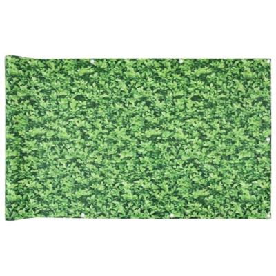 VidaXL Balkonscherm plantpatroon 500x90 cm pvc groen