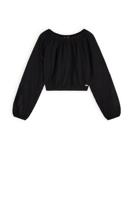 NoBell Zomer blouse meisjes Zwart - embroidery chiffon - Timre - thumbnail
