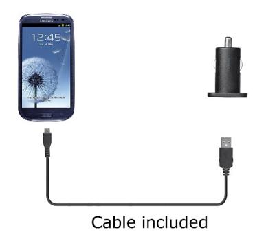 Trust 5W Car Charger met Micro-USB-kabel oplader