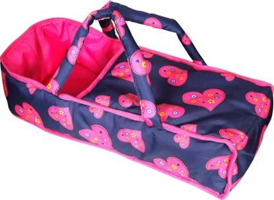 Amia poppenwagen met tas, in hoogte verstelbaar