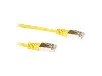 ACT Gele 20 meter LSZH SFTP CAT6 patchkabel met RJ45 connectoren - thumbnail