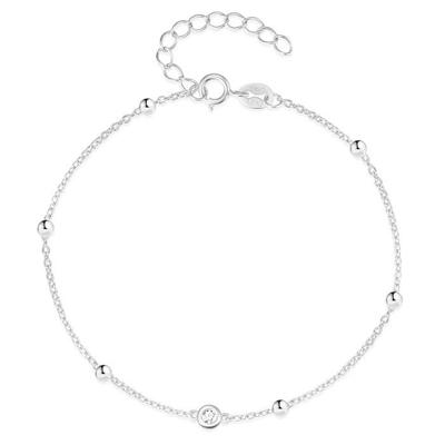 Elenza 925 Sterling Zilveren Armband met Kristallen Accenten
