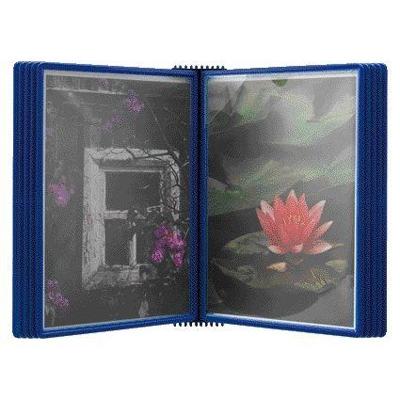 Wandelement Djois Flex-O-Frame premium A4 met 10-tassen blauw Wandelement Djois Flex-O-Frame premium A4 met 10-tassen blauw