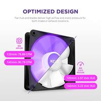 NZXT F120 Core - 120mm RGB Fan - Triple - Black - thumbnail