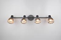 Trio 4-lichts plafondlampTarifa met geribbeld glas - 862800432 - thumbnail