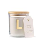 HEMA Kaars in glas Ø8x10cm letter L - thumbnail