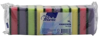 Schuurspons Assorti Kleur 90x58x30 mm (10 stuks)