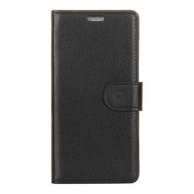 Shop4 - Samsung Galaxy S9 Hoesje - Wallet Case Lychee Zwart