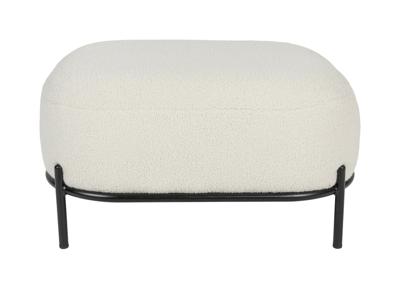 ZILT Hocker 'Brandan' Teddy, kleur Ivory ZILT Hocker 'Brandan' Teddy, kleur Ivory