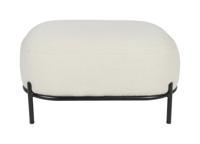 ZILT Hocker 'Brandan' Teddy, kleur Ivory - thumbnail