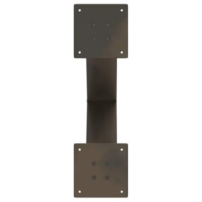 Salontafelpoten 2 st X-vormig 50x(42-43) cm staal naturel