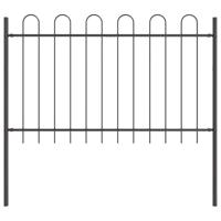 Tuinhek 9 pcs Grijs 15,3 x 0,8 m Poedercoating staal - thumbnail