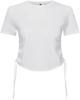 TriDry TR069 Women´s Ruched Crop Top - White - XS - thumbnail