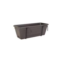 ARTEVASI Venezia Planter Kit met waterreserve - 10 L - 49 x 19,5 x 16,6 cm - Antracietgrijs - thumbnail