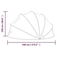 Zwembadkoepel 440x220 cm - thumbnail