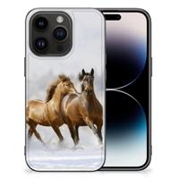 iPhone 15 Pro Dierenprint Telefoonhoesje Paarden - thumbnail