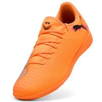 PUMA Future 8 Play Zaalvoetbalschoenen (IN) Oranje Roze Zwart - thumbnail