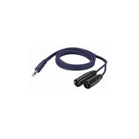 DAP FL36 aux kabel - 2x XLR male 3pins > mini-Jack stereo 1,5 meter - thumbnail