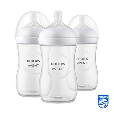 Set van 3 flesjes 260 ml Philips AVENT Natural Response doorzichtig
