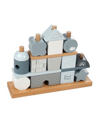 Label Label Stapelhuis blauw