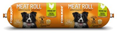 Fokker Meat Roll kip met zalm hondenvoer 10 x 800 g Fokker Meat Roll kip met zalm hondenvoer 10 x 800 g