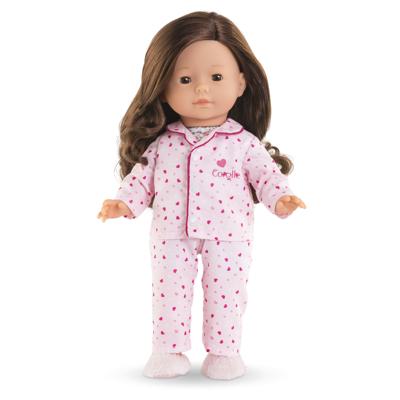 Corolle Ma poppenpyjama en slofjes - hartjes - 36cm