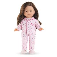 Corolle Ma poppenpyjama en slofjes - hartjes - 36cm - thumbnail