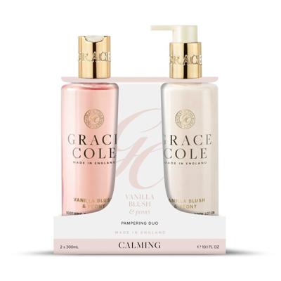 Grace Cole Vanilla blush & peony bodycare duo 2 Stuks