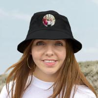 Bucket hat bedrukken - Zwart - thumbnail
