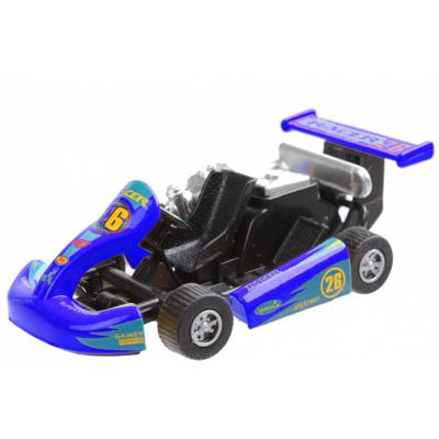 LG Imports kart die cast 12 cm blauw LG Imports kart die cast 12 cm blauw