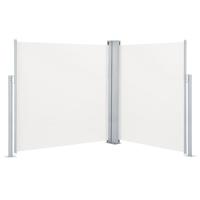 VidaXL Windscherm uittrekbaar 140x600 cm crème - thumbnail