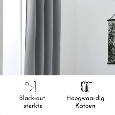 TODAY Essential Effen verduisterend gordijn - 140 x 240 cm - Staal