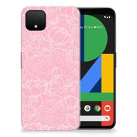 Google Pixel 4 XL TPU Case White Flowers - thumbnail