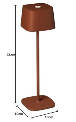 KonstSmide Draadloze tafellampCapri terracotta - 7814-960 - thumbnail