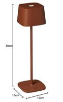 Konstsmide 7814-960 Capri LED-accutafellamp Terracotta - thumbnail