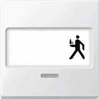 Merten 434619 Wisselschakelaar Afdekking System M Polar-wit 1 stuk(s) - thumbnail