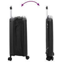 VidaXL Koffer met slot zwart 34 x 23 x 55.5 cm abs kunststof - thumbnail
