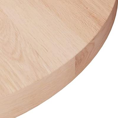 Tafelblad rond 30x2,5 cm onbehandeld massief eikenhout Tafelblad rond 30x2,5 cm onbehandeld massief eikenhout
