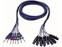DAP FL61 Multikabel 8x XLR female naar 8x Mono jack 6m - thumbnail