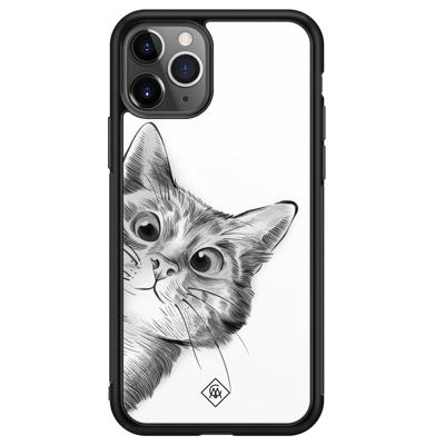 iPhone 11 Pro Max glazen hardcase - Peekaboo