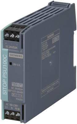 Siemens 6EP13315BA00 DIN-rail netvoeding 24 V/DC 0.6 A 14 W Aantal uitgangen:1 x Inhoud 1 stuk(s)