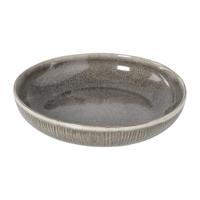 Diep bord fuji - bruin - ø22x4 cm - thumbnail