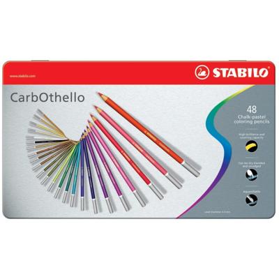STABILO carbothello - kalkpastel kleurpotlood - metalen set 48 st.