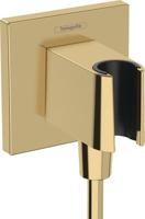 Hansgrohe FixFit E muuraansluitbocht met handdouchehouder, Polished Gold-Optic - thumbnail