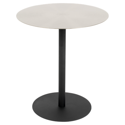 Zuiver Ronde Bijzettafel 'Snow' Staal, 40cm, kleur Zilver