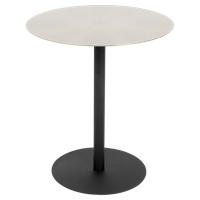 Zuiver Ronde Bijzettafel 'Snow' Staal, 40cm, kleur Zilver - thumbnail