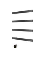 Hotbath &MORE set van 4 rails RAS50 SQUARE 50 cm met separate schakelaar en inbouw element Geborsteld Gunmetal PVD (RAS50-4BGP) - thumbnail